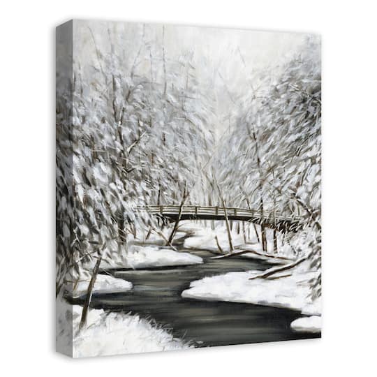 Winter Creek 16" x 20" Canvas Wall Art